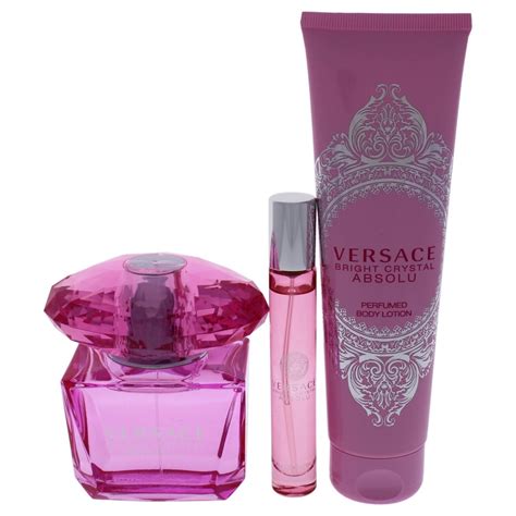 versace bright crystal absolu 3 piece gift set for women|Versace Bright Crystal on sale.